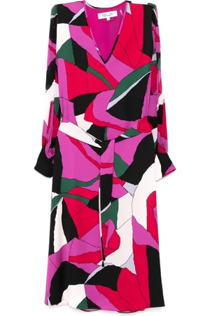 Diane von Furstenberg Robe Abel à coupe mi-longue