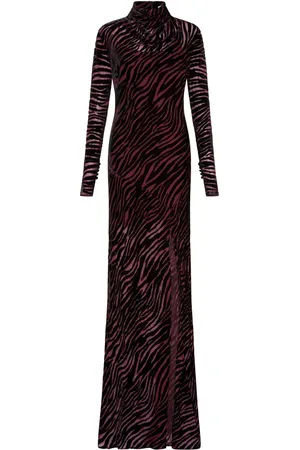 Rebecca Vallance Robe longue Irina à fente latérale
