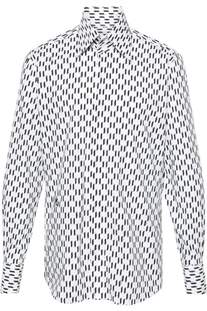 Karl Lagerfeld Chemise en coton à imprimé monogrammé