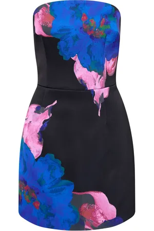 Rebecca Vallance Robe-bustier Acid Bloom à fleurs