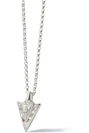 ANNOUSHKA Collier en or blanc 18ct pavé de diamants
