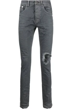Purple Brand Jean droit à effet usé