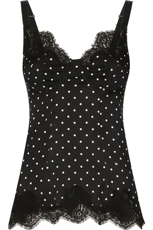 Dolce & Gabbana Haut en dentelle à motif de pois