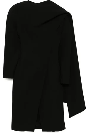 MUGLER Manteau en laine à détail de foulard