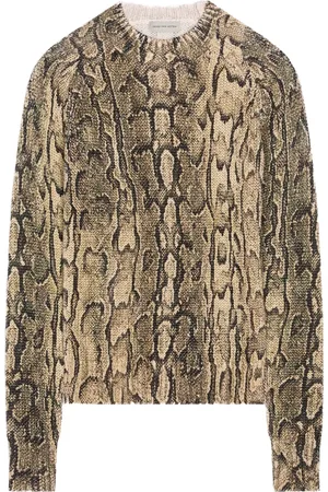 DRIES VAN NOTEN Pull à imprimé peau de serpent