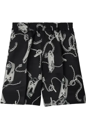 Burberry Short droit à imprimé chaîne