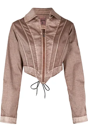 Jean Paul Gaultier Veste en jean à design corset
