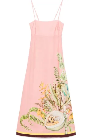 ALÉMAIS Robe Papaya à coupe mi-longue