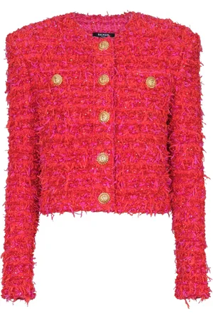 Balmain Veste crop en tweed