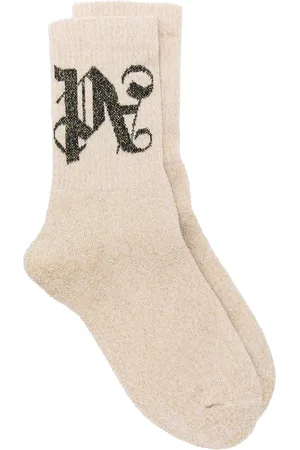 Palm Angels Chaussettes à motif monogrammé