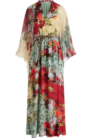 ALICE+OLIVIA Robe longue Malinda à fleurs