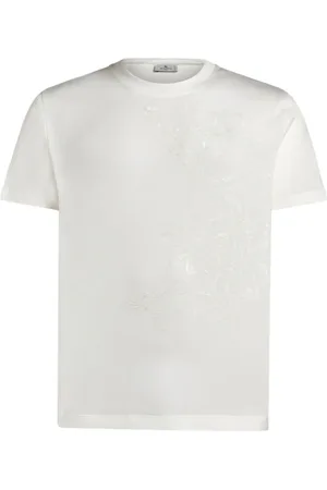 Etro T-shirt en coton à broderies