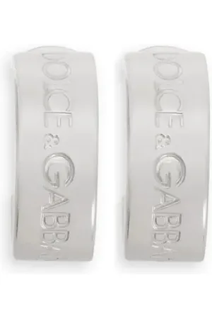 Dolce & Gabbana Créoles à logo gravé
