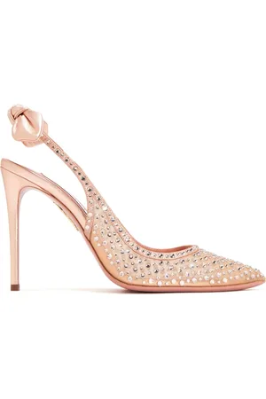 Aquazzura Escarpins à ornements en cristal 85 mm