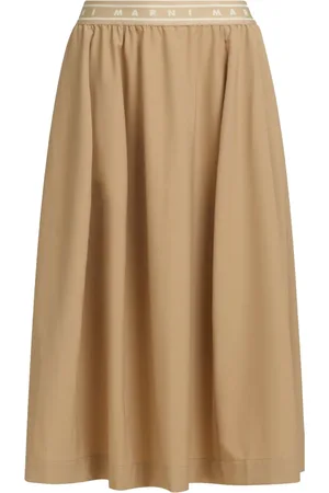 Marni Jupe mi-longue à taille logo