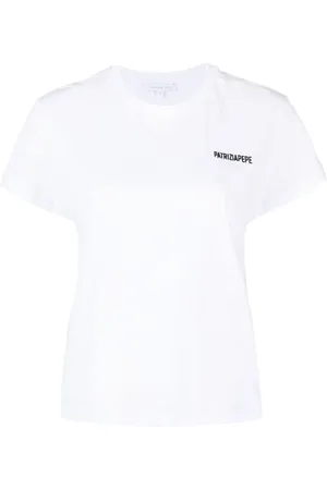 Patrizia Pepe T-shirt en coton à logo brodé
