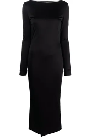 VERSACE X Dua Lipa robe nouée à dos nu