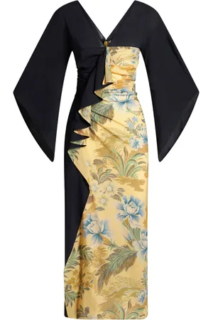 Etro Robe volantée à fleurs