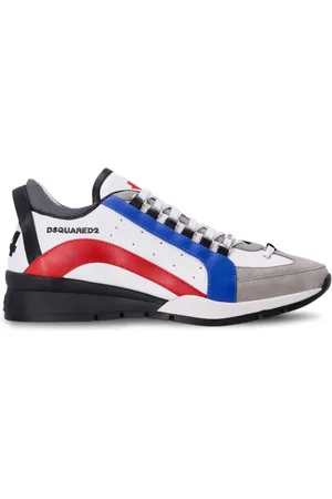 Dsquared2 Baskets en cuir à logo brodé