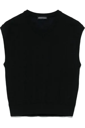 Emporio Armani Gilet à logo en jacquard