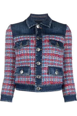 Dsquared2 Veste en jean à empiècements
