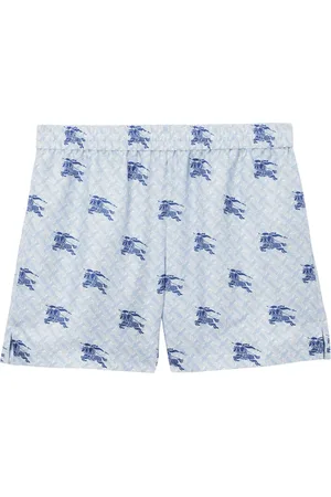 Burberry Short en soie à motif monogrammé