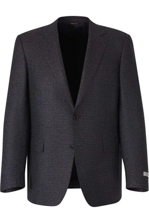 CANALI Blazer en laine à carreaux