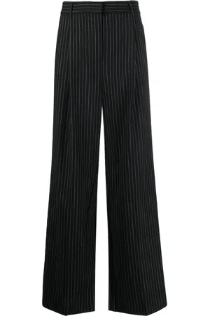 Michael Kors Pantalon palazzo à fines rayures