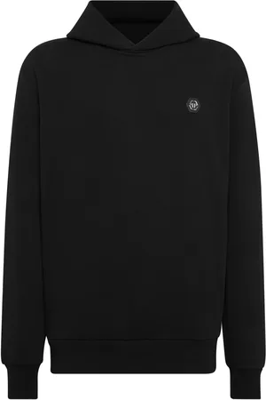 Philipp Plein Hoodie en coton à logo appliqué