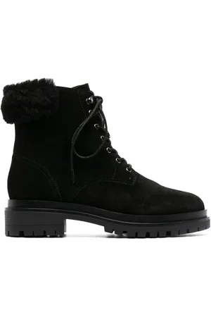 Ralph Lauren Bottines Carlee à bordure en peau lainée
