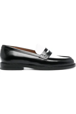 Claudie Pierlot Mocassins bicolores en cuir