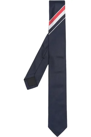 Thom Browne Engineered Stripe silk tie