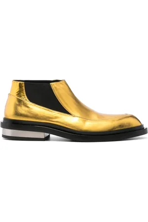 Jil Sander Bottines à effet métallisé