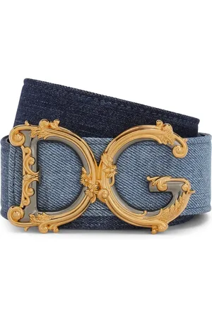 Dolce & Gabbana Ceinture en coton à boucle logo