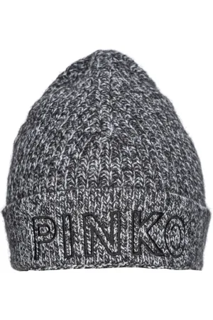 Pinko Bonnet en laine à logo brodé