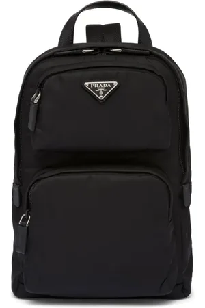 Prada Sac à dos à logo triangle en émail