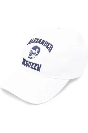 Alexander McQueen Casquette en coton à broderies