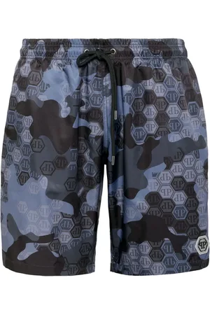 Philipp Plein Short de bain à motif monogrammé
