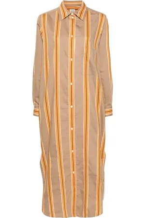 Totême Robe-chemise rayée en jacquard