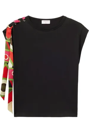 Puccini T-shirt en soie à imprimé Vivara