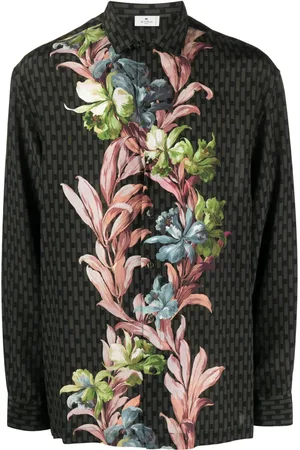 Etro Chemise en soie à fleurs
