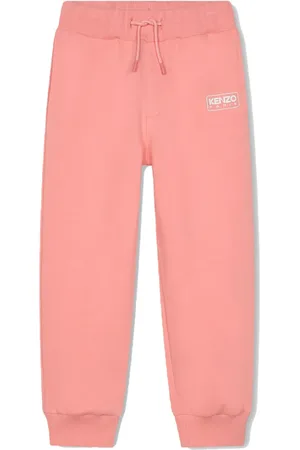 Kenzo Pantalon de jogging en coton à logo imprimé