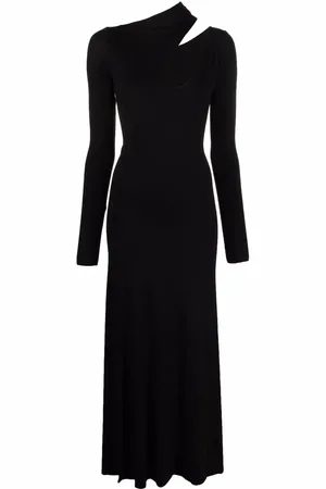 MANURI Robe longue à découpe