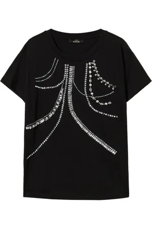 Twin-Set T-shirt à ornements en cristal
