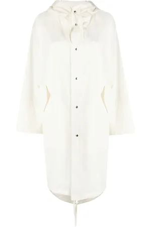 Jil Sander Manteau à logo imprimé