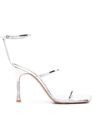 Amina Muaddi Sandales Maya 95 mm en cuir