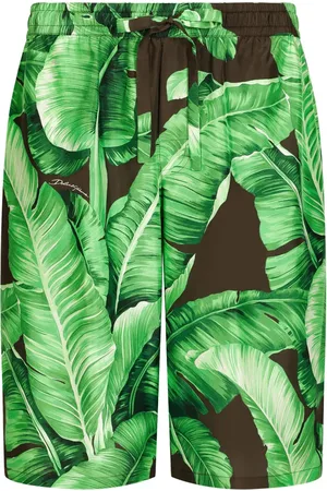Dolce & Gabbana Bermuda à imprimé feuillage