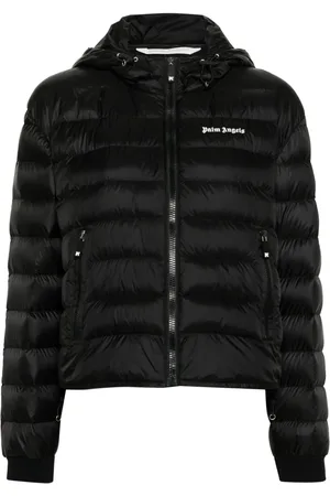 Palm Angels Veste matelassée à logo imprimé