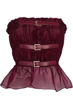 Cynthia Rowley Robe en organza à boucle