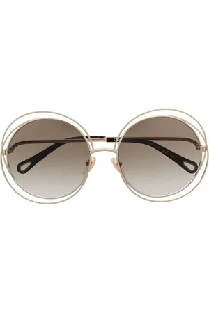 Chloé Lunettes de soleil Carlina à logo gravé